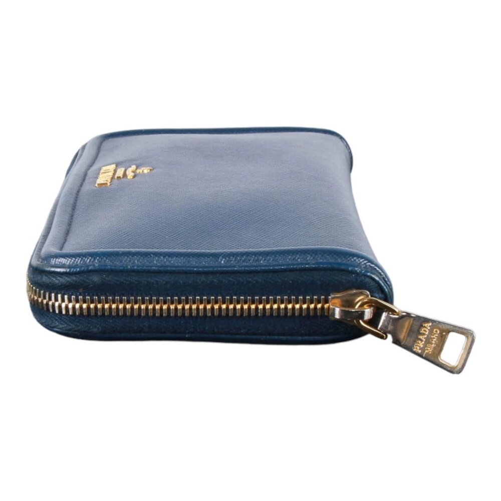 Authentic Prada Saffiano Blue leather zip around wallet - Picture 8 of 16